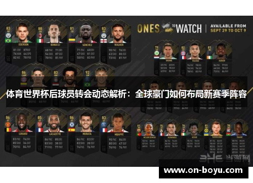 体育世界杯后球员转会动态解析：全球豪门如何布局新赛季阵容