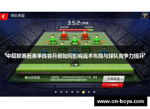 中超联赛新赛季阵容升级如何影响战术布局与球队竞争力提升
