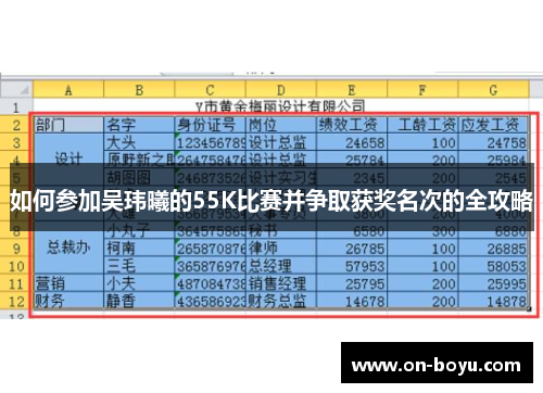 如何参加吴玮曦的55K比赛并争取获奖名次的全攻略